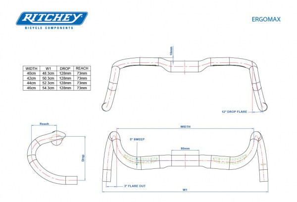 Manillar Ritchey Ergomax COMP Di2 BB Negro 6 Manillar Ritchey Ergomax COMP Di2 BB Negro - Imagen 4