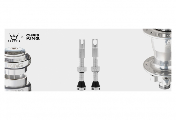 Válvulas Sin Cámara MK2 De Peaty's X Chris King 60 Mm Plateadas 4 Válvulas Sin Cámara MK2 De Peaty's X Chris King 60 Mm Plateadas - Imagen 2