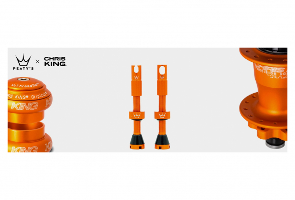 Válvulas Sin Cámara De Mango Peaty's X Chris King MK2 42 Mm 4 Válvulas Sin Cámara De Mango Peaty's X Chris King MK2 42 Mm - Imagen 2