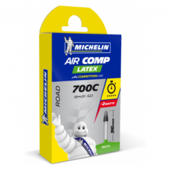 Tubo De Bicicleta De Carretera Michelin A1 AirComp Latex 700x18c - 700x20c Presta 36 Mm