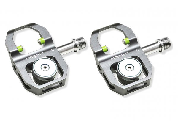 Par De Pedales De Titanio Magped Road (Magnet 200N) Gris 3 Par De Pedales De Titanio Magped Road (Magnet 200N) Gris