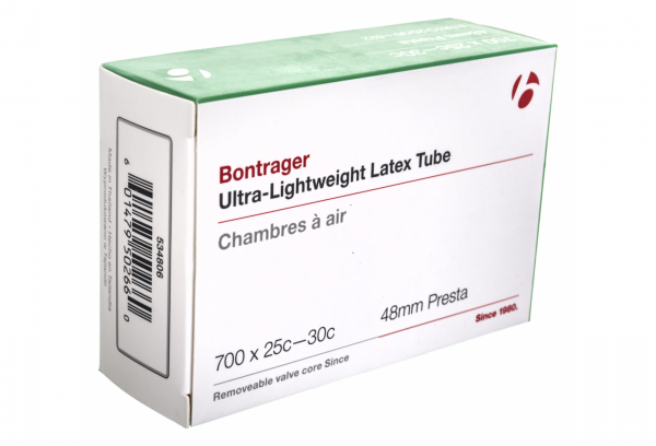 BONTRAGER XXX Tube Ultra Lite Latex 700x19-23C Válvula Presta 48mm 3 BONTRAGER XXX Tube Ultra Lite Latex 700x19-23C Válvula Presta 48mm