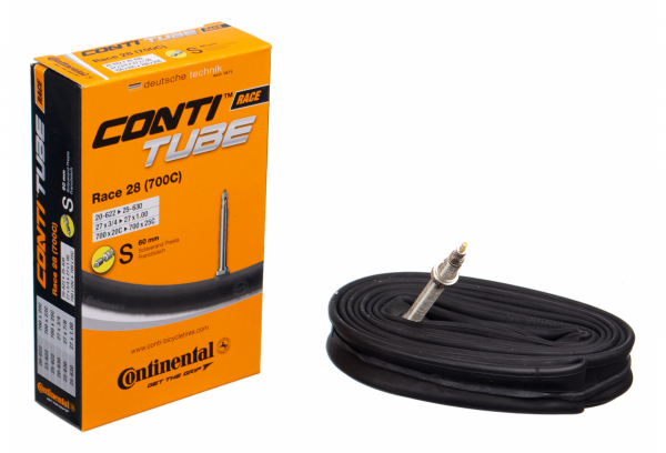 Tubo Continental Race 700x20c - 700x25c Presta 60mm 3 Tubo Continental Race 700x20c - 700x25c Presta 60mm