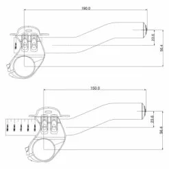 Deda Superzero TT Extensores De Aluminio Negro Con Clip -Ruedas Ventas 5cb97f72431c3