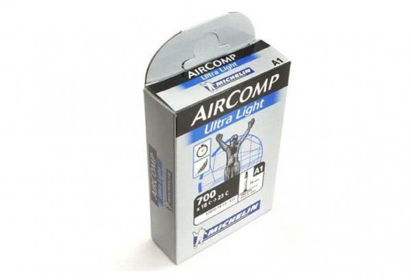 Tubo De Bicicleta De Carretera Ultraligero Michelin A1 AirComp 700x18c - 700x23c Presta 60mm 3 Tubo De Bicicleta De Carretera Ultraligero Michelin A1 AirComp 700x18c - 700x23c Presta 60mm